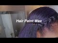 dying my hair purple | hair paint wax