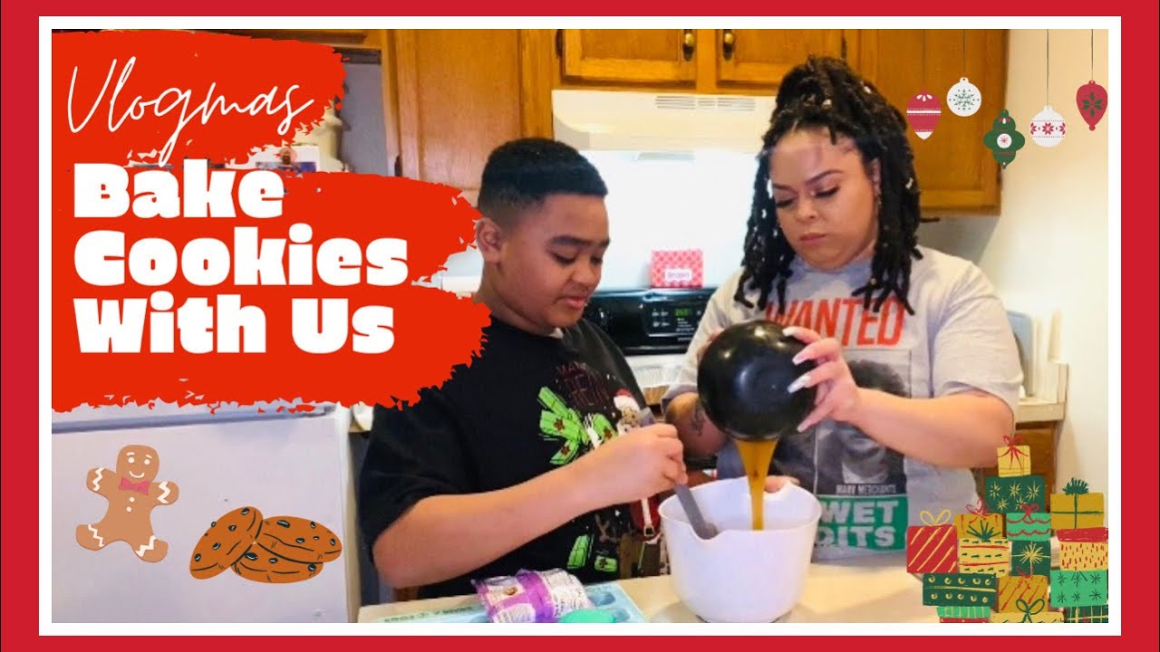 Vlogmas | Christmas Eve Bake Cookies With Us | Brittney Giselle - YouTube