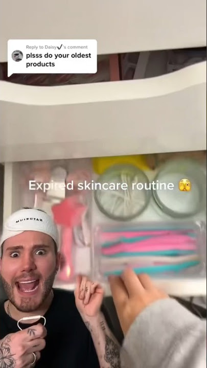 EXPIRED SKINCARE ROUTINE!😱 (follow for more!💗) #beauty #skincare #skincareroutine #skincaretips