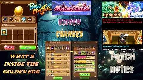 PATCH NOTES AND HIDDEN CHANGES IN THE GAME #bulu_monster 
