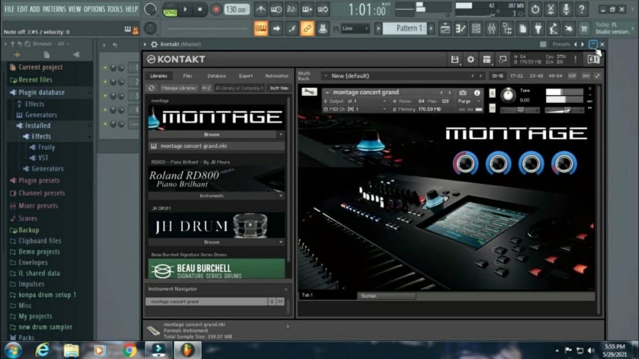 kontakt player men koman pou w enstale l, et fe tout res bagay yo