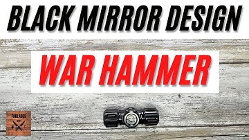 Black Mirror Design War Hammer Zirc Spinner Fidget Toy. Fablades Full Review