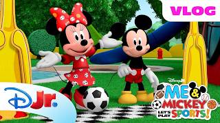join mickey minnie race around obstacle course me mickey
