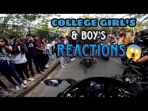 College Girls Shocking Reactions & College Boys Crazy Reactions On My NINJA H2💚|COPS VS SUPERBIKE