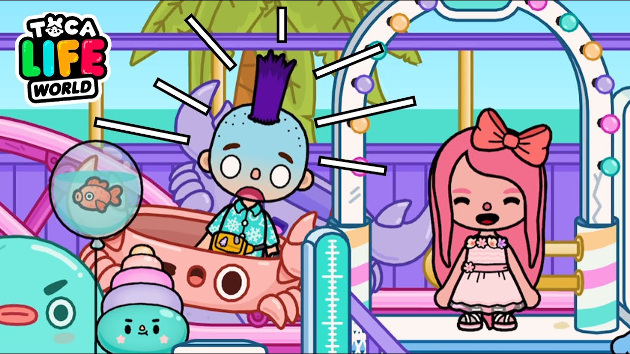 PASSOU MAL No Parque De Diversões FÉRIAS Toca Life