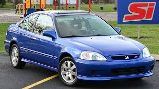 2000 Honda Civic Si Driving and Walkaround