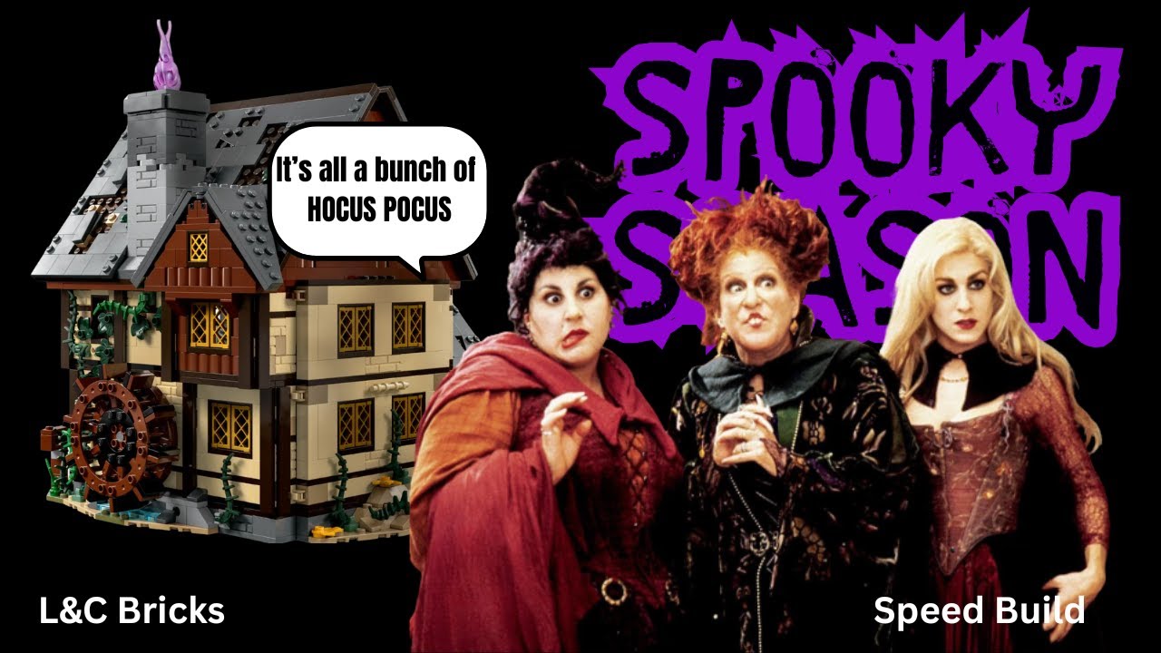 WE LIT THE BLACK FLAME CANDLE! 🕯️ LEGO Hocus Pocus ✨ #21341 Build & Review 🧙‍♀️