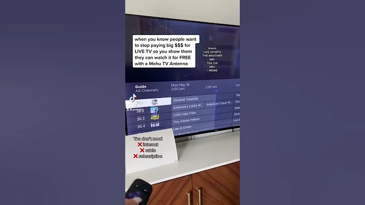 You don't need internet, cable or subscriptions to watch LIVE TV for FREE