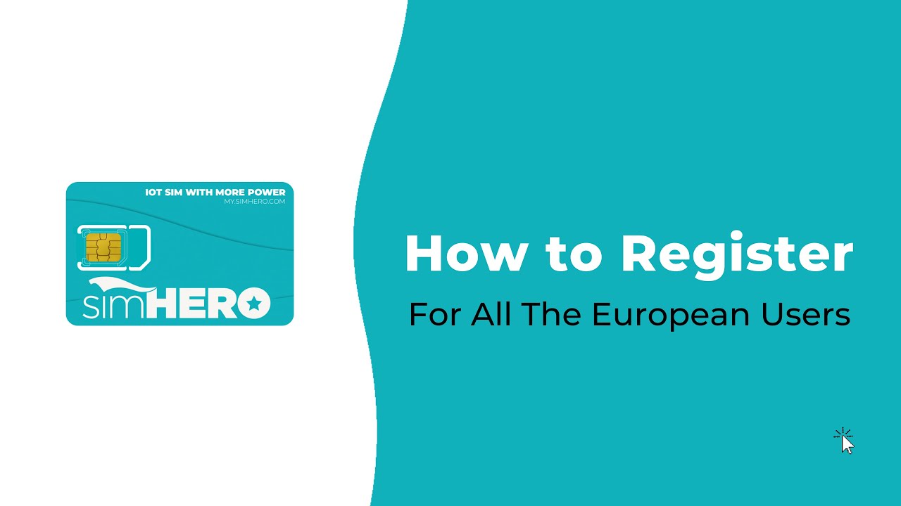 simHERO Registration Process (All The European Users)