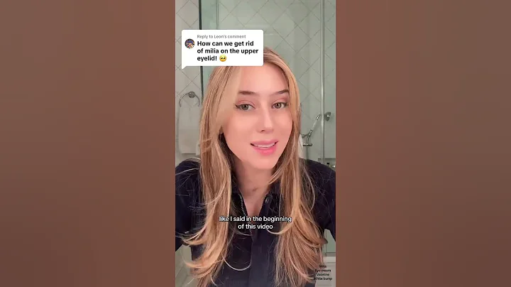 Milia On The Upper Eye Lid #shorts
