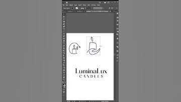 How to make negative space logo in Adobe illustrator #relaxing #drawing #art