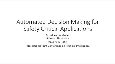 Automated Decision Making for Safety Critical Applications