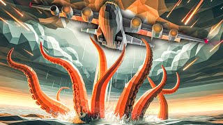 We LIFTED The KRAKEN Out Of The Ocean in Stormworks!!