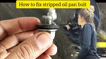 how to fix stripped [cc] oil pan bolt #alwajidtech #repair