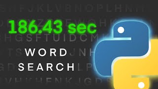 I Solved a 10,000x10,000 Wordsearch in 186 Seconds!