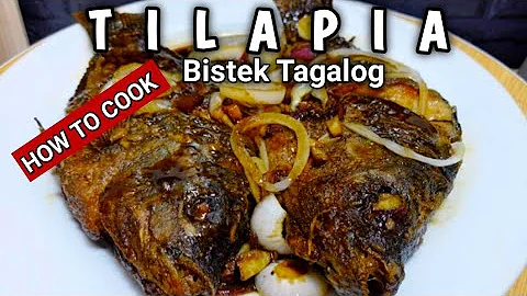 FISH STEAK / TILAPIA STEAK BISTEK TAGALOG (FILIPINO FRIED FISH STEW)
