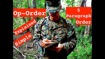 OPORD (OSMEAC) - 5 Paragraph Order