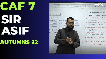 CAF7 SIR ASIF lec 1