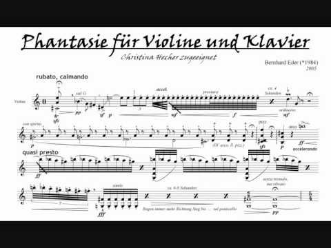 Bernhard P. Eder - Phantasy for violin & piano (2005)