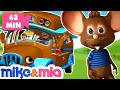 Wheels on the Bus | Brown Bus Song | Nursery Rhymes Playlist for Children | Kids Songs by Mike & Mia