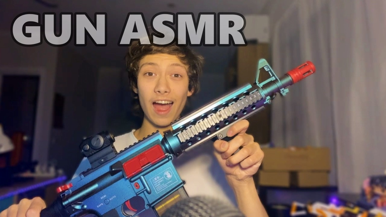 ASMR Hyper Realistic Nerf Gun Sounds (Tapping & scratching)