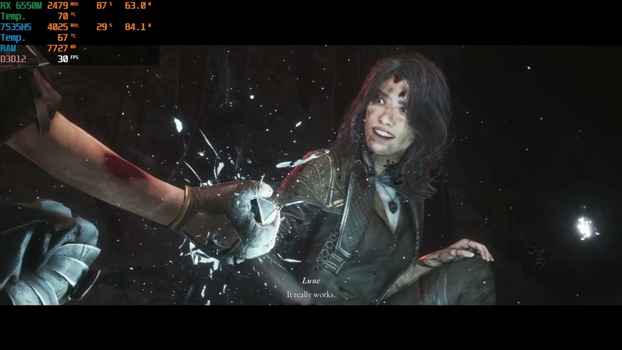 RX 6550M | Clair Obscure Expedition 33 | MSI Bravo 15 B7ED Gaming Test