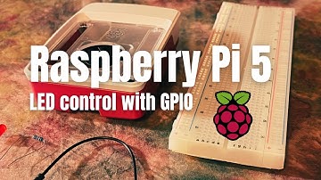 Raspberry Pi 5 LED control with GPIO and breadboard
