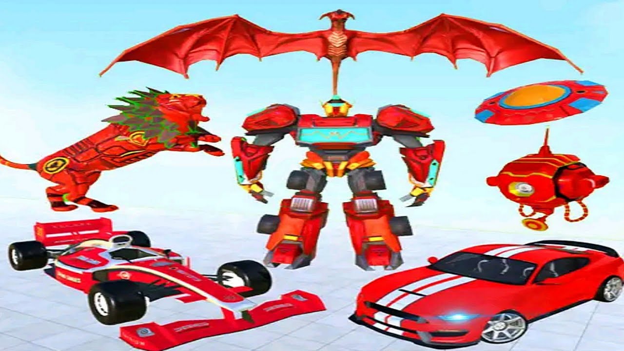 Dragon Lion Robot Formula Car: Grand Multi Robot Transform Game 21 - Android Gameplay