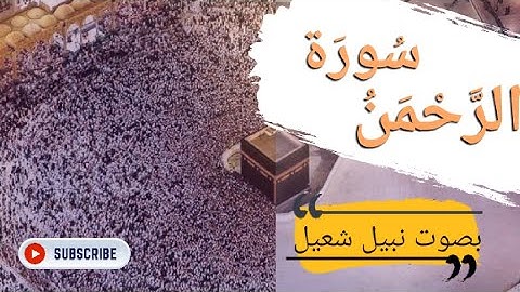 نبيل شعيل وآيات من سورة الرحمن - تلاوه خاشعه وصوت عذب