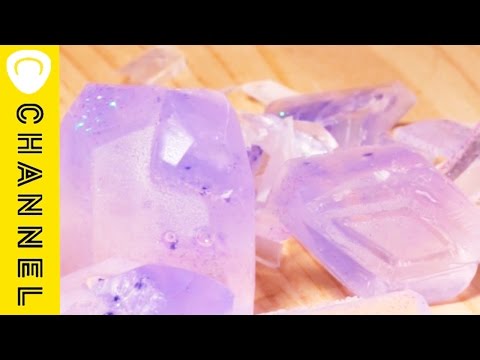 【DIY】　手作りジュエリーせっけん♡キラキラ輝く宝石のよう！｜DIY jewelry soap