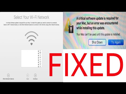 a critical software update is required for your mac