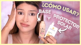 EN QUÉ ORDEN USAR LA BASE DE MAQUILLAJE Y EL PROTECTOR SOLAR