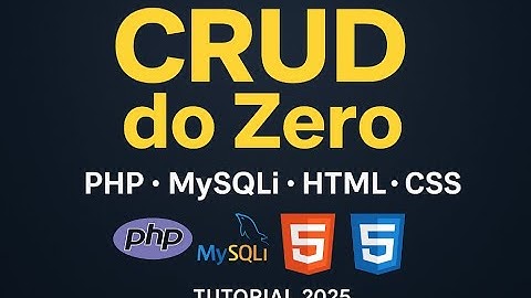 CRUD com PHP do Zero — Estrutura de Pastas e Arquivos no Padrão MVC (Tutorial 2025)
