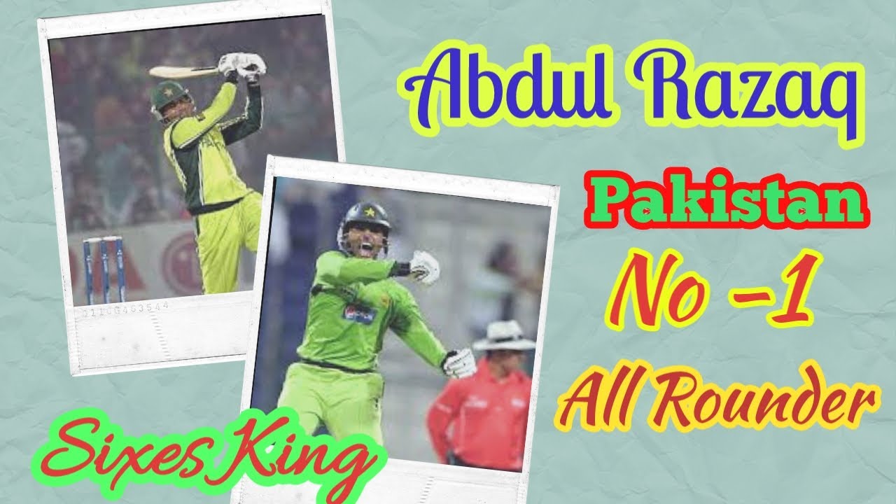 Abdul Razaq batting Against South Africa | Cricket best Alrounder ...