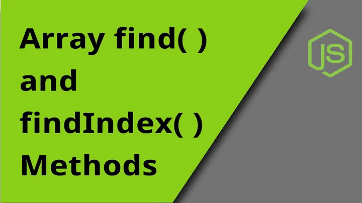 Array find( ) and findIndex( ) Methods