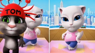 Talking Tom and Talking Angela cutest Tik Tok dance😍❤