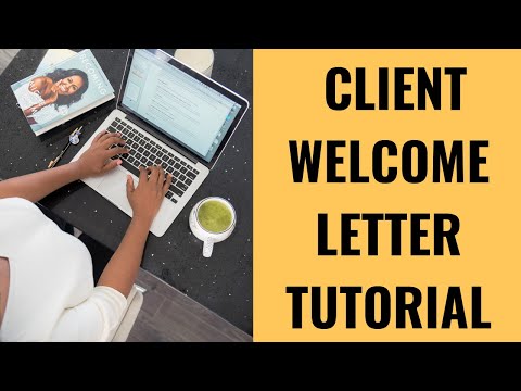 HOW TO CREATE & EDIT A CLIENT WELCOME LETTER - CANVA TUTORIAL