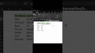 Excel Trick: Flash Fill – Combine First &amp; Last Names in Seconds! #shorts