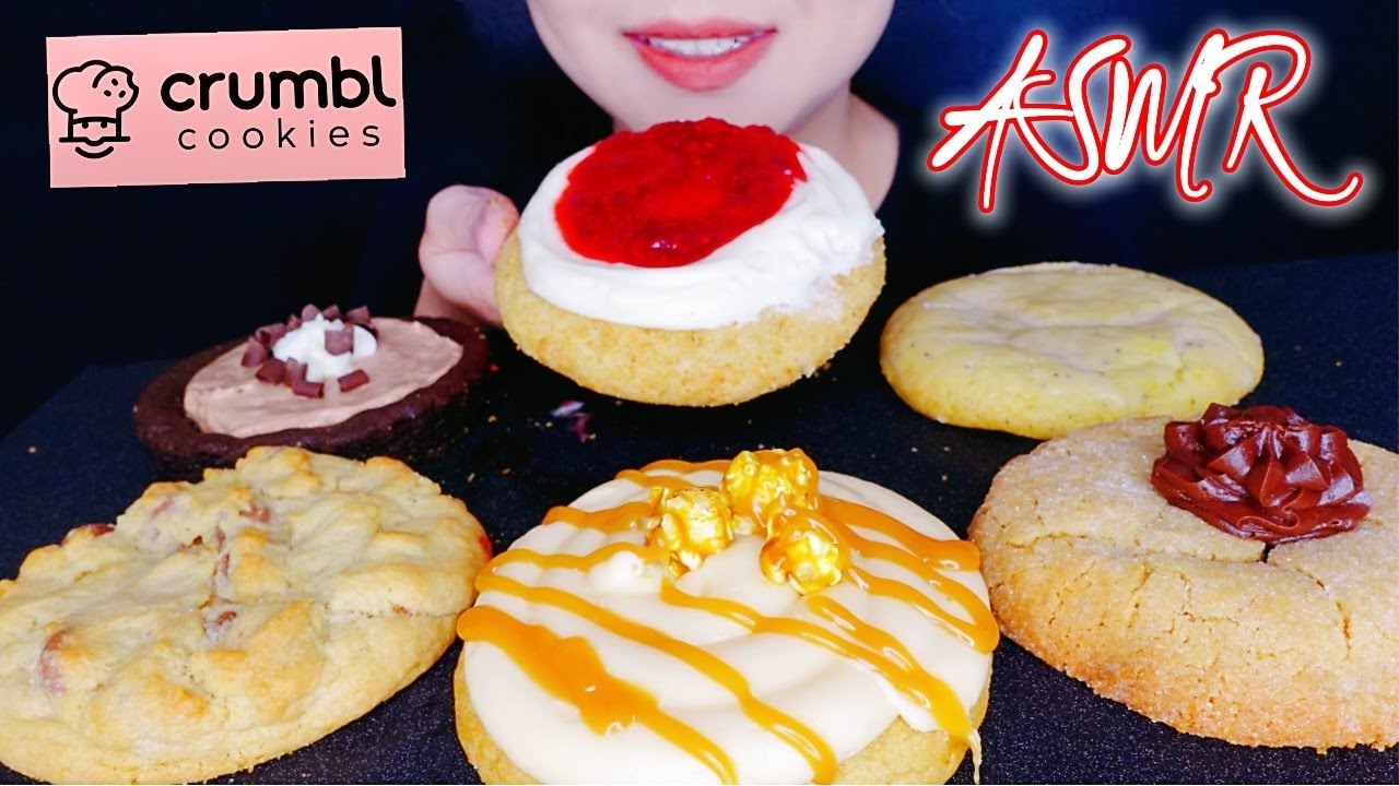 [ASMR] EATING CRUMBL COOKIES 🍪 (eating sounds) | D-LICIOUS ASMR - YouTube