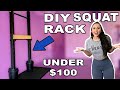 DIY SQUAT RACK UNDER $100