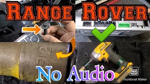2013 RANGE ROVER No audio or distorted sound fix amplifier location  how to remove seat, amplifier