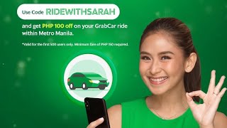 GRABe ka SARAH G! Sarah G as new endorser of GRAB.