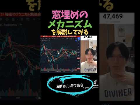 株、FX、仮想通貨テクニカルチャート窓埋めのロジック解説【元エリート証券マン】#中級者向け投資知識