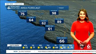 Mostly clear skies and seasonal temperatures in store for the start of the week