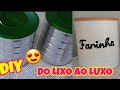 FAÇA VOCÊ MESMA | Porta Mantimentos com latas | Artesanato com reciclagem 💡♻️💚