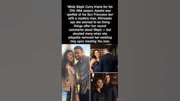 Steph Curry’s wife Ayesha spotted with a mystery man?! — fans notice her ring is gone! #stephencurry