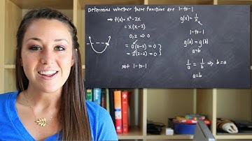 Determine whether a function is 1 to 1 (KristaKingMath)