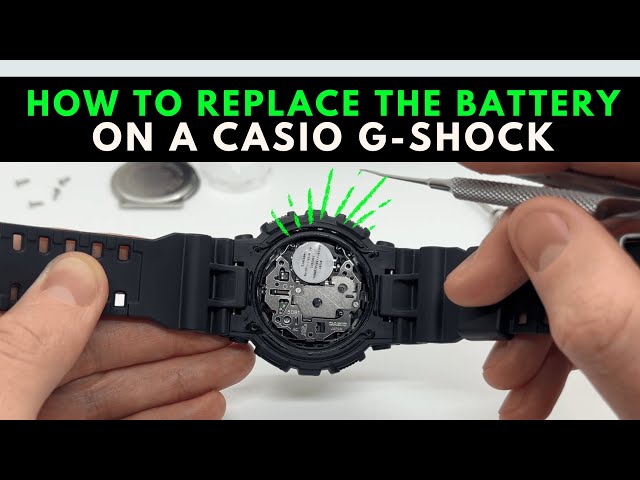 How to Replace the Watch Battery on a Casio G-Shock Watch - YouTube