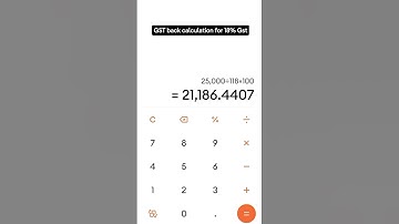 #Gst back calculation #Easy to learn #GST