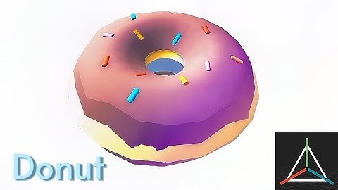 Modeling a 3D donut in mobile | Prisma 3D Timelapse | #prisma3d